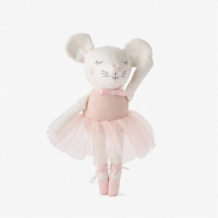 10" Mia the Mouse Ballerina Linen Toy Boxed