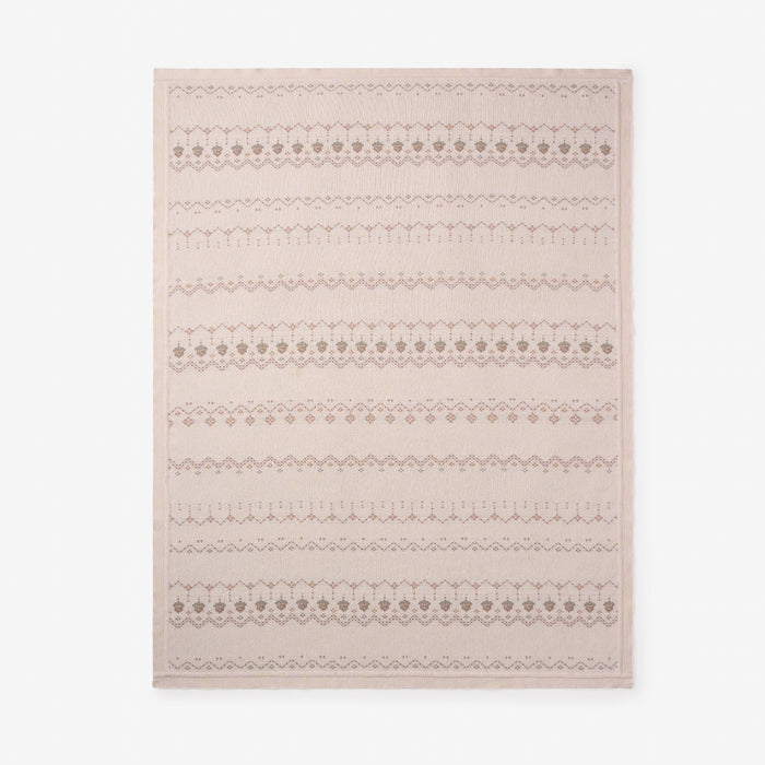 Acorn Fairisle Knit Baby Blanket