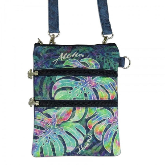 Aloha Hawaii Monstera Neck Wallet