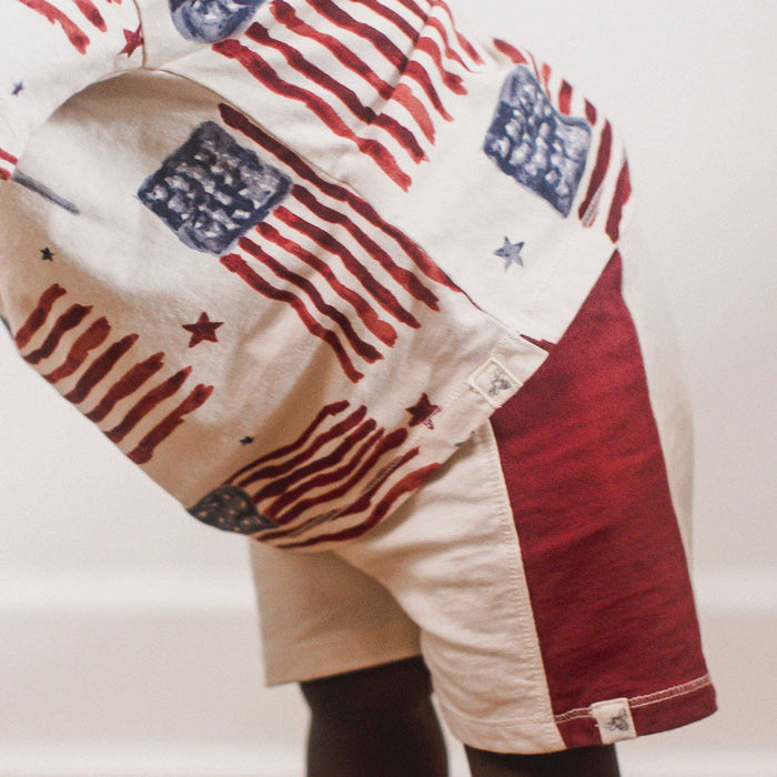 American Flag Boy Tee & Shorts Set