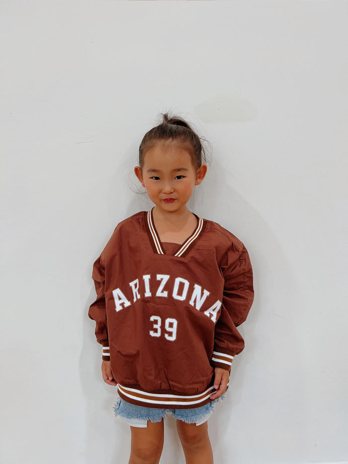 Arizona 39 Long Sleeve Unisex Top (Brown) - Sun Peony Coconut