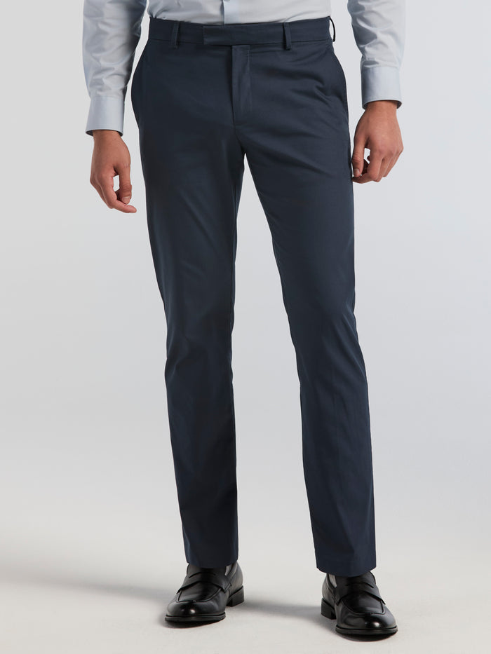 Modern Cotton Nylon Twill Dress Pant (Blue Nights)