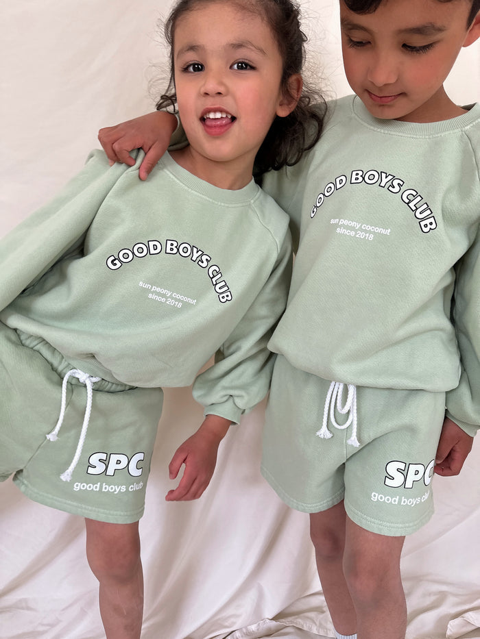 Avocado Good Boys Sweatshirt - Sun Peony Coconut
