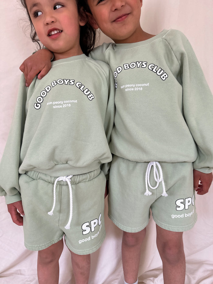 Avocado Good Boys Sweatshirt - Sun Peony Coconut