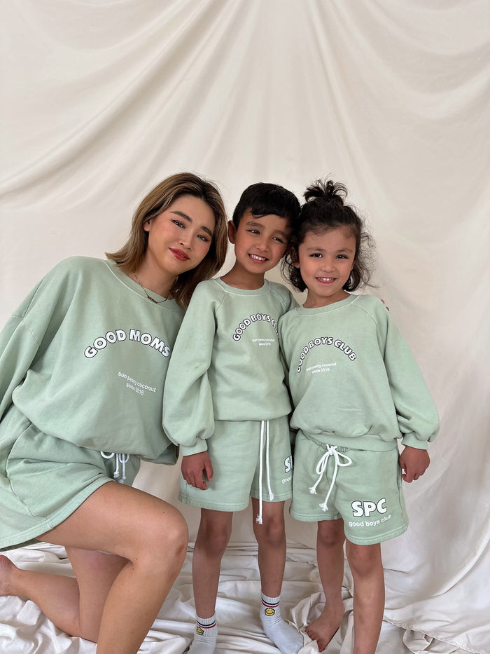 Avocado Good Boys Sweatshirt - Sun Peony Coconut