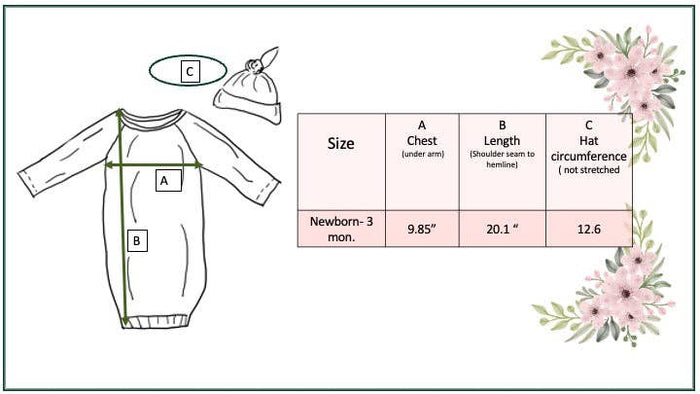 Baseball Baby Gown and Hat