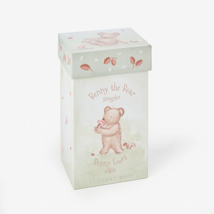 Bear Snuggler Plush Security Blanket W/ Gift Box