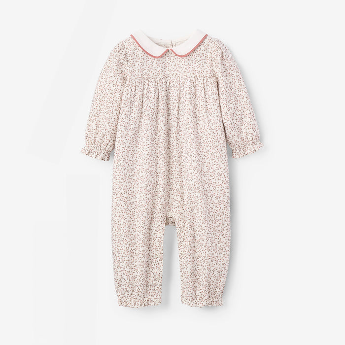 Berry Vines Peter Pan Collar Jumpsuit