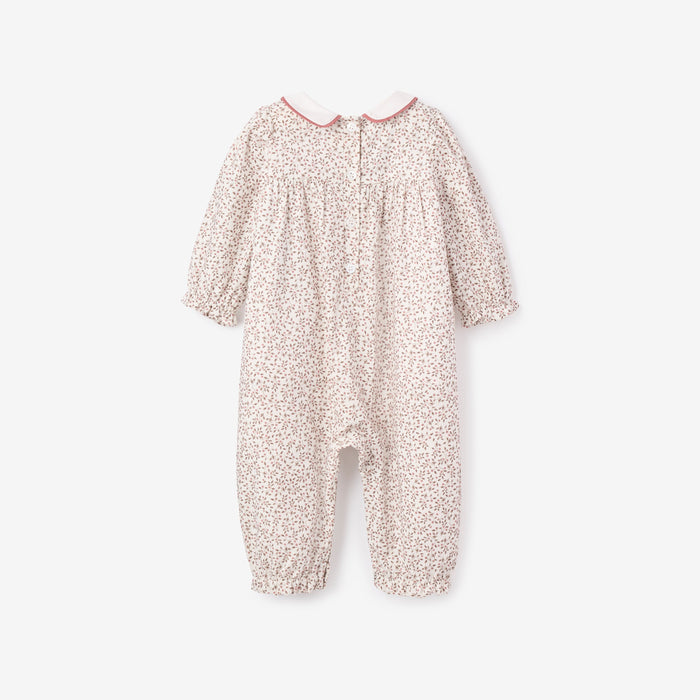 Berry Vines Peter Pan Collar Jumpsuit