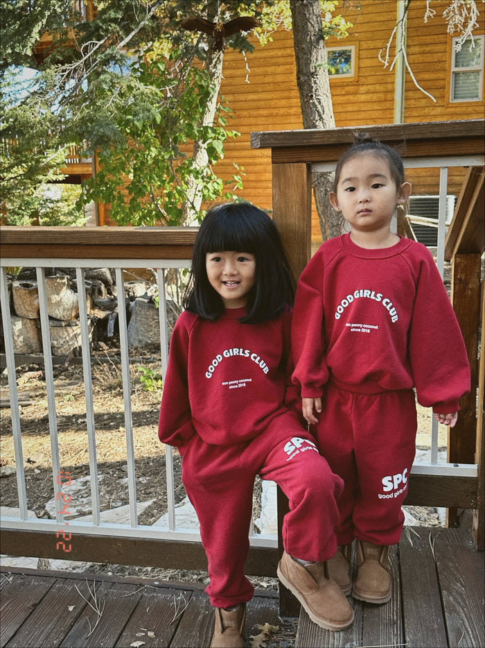 Big Bear Good Girls Club Sweatpants Fire - Sun Peony Coconut