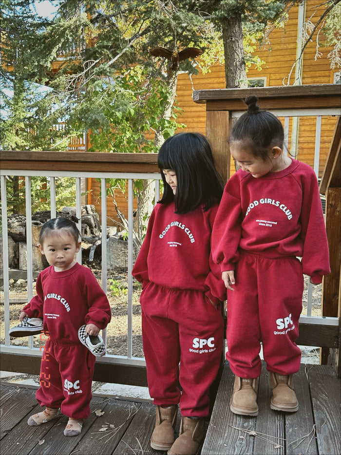 Big Bear Good Girls Club Sweatpants Fire - Sun Peony Coconut