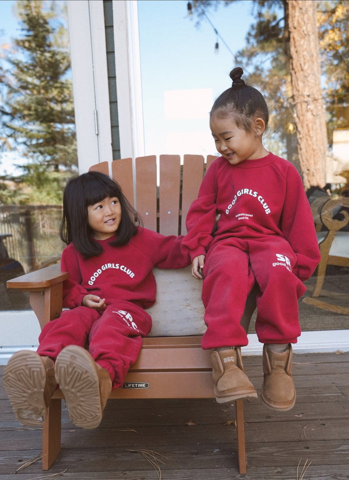 Big Bear Good Girls Club Sweatshirt Fire - Sun Peony Coconut