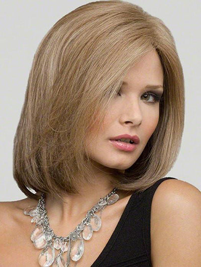 Blonde Hair Tail Curling Inward Shoulder Short Synthetic Wigs