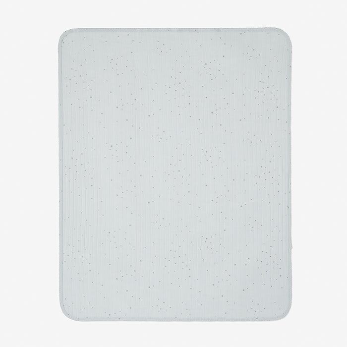 Blue Celestial Organic Cotton Ribbed Baby Blanket