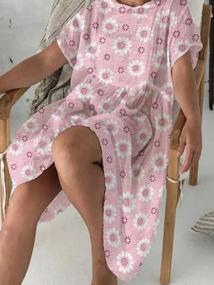 Bohemian Loose Casual Floral Dress