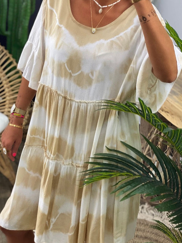 Bohemian Loose Casual Loose Tie-Dye Dress