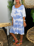 Bohemian Loose Casual Loose Tie-Dye Dress