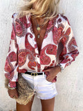 Bohemian Loose Retro Long Sleeve Casual Shirt