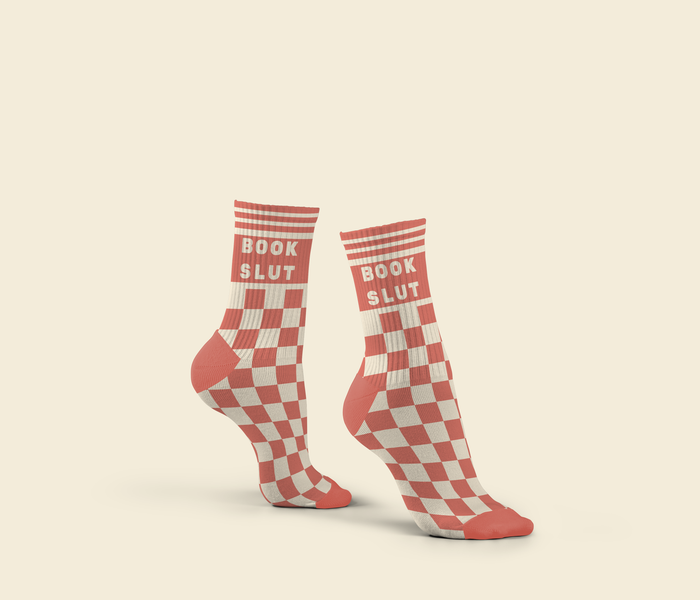 Book Slut Socks (funny gifts, novelty socks, bookish)