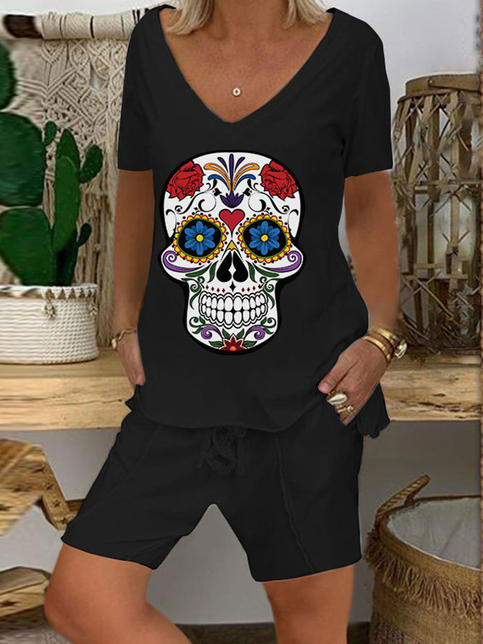 Casual Fashion Grunt V-neck Suit