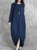 Casual Fashion Solid Color Loose Dress