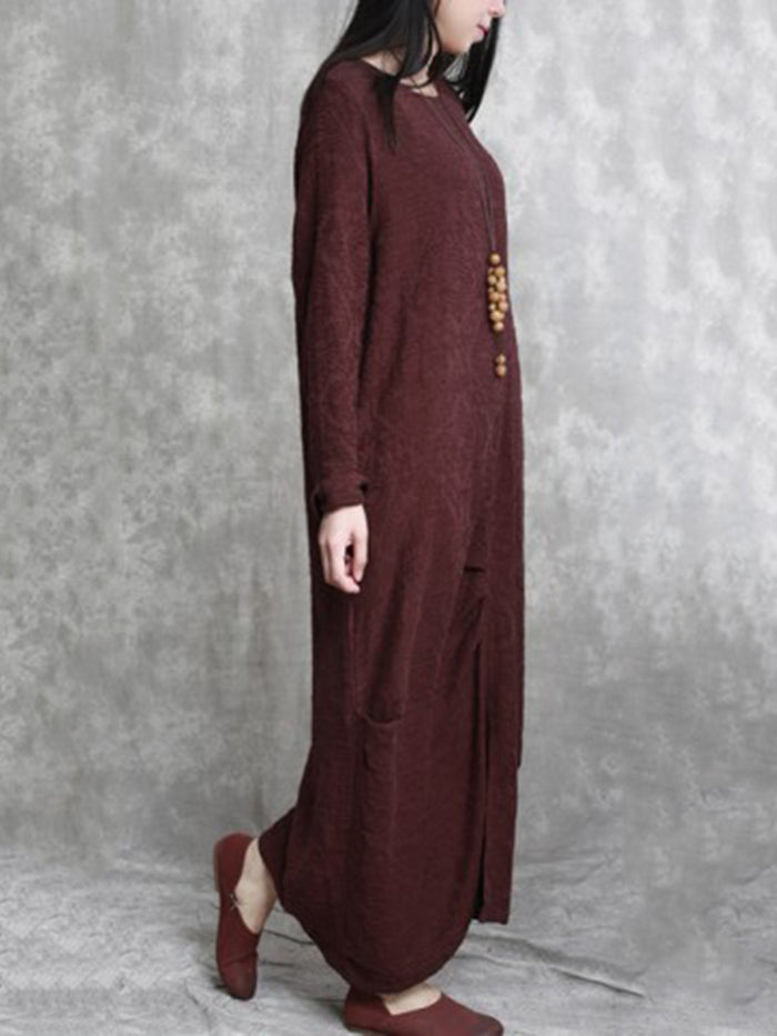 Casual Fashion Solid Color Loose Dress