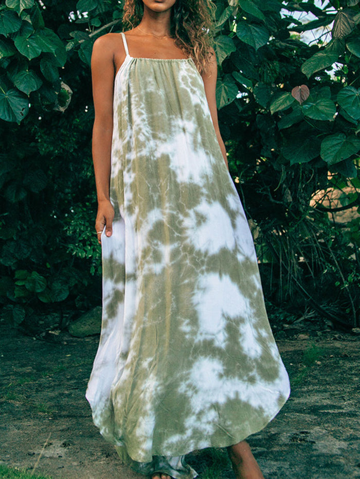 Casual Loose Tie-Dye Maxi Dress