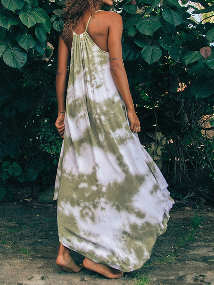 Casual Loose Tie-Dye Maxi Dress
