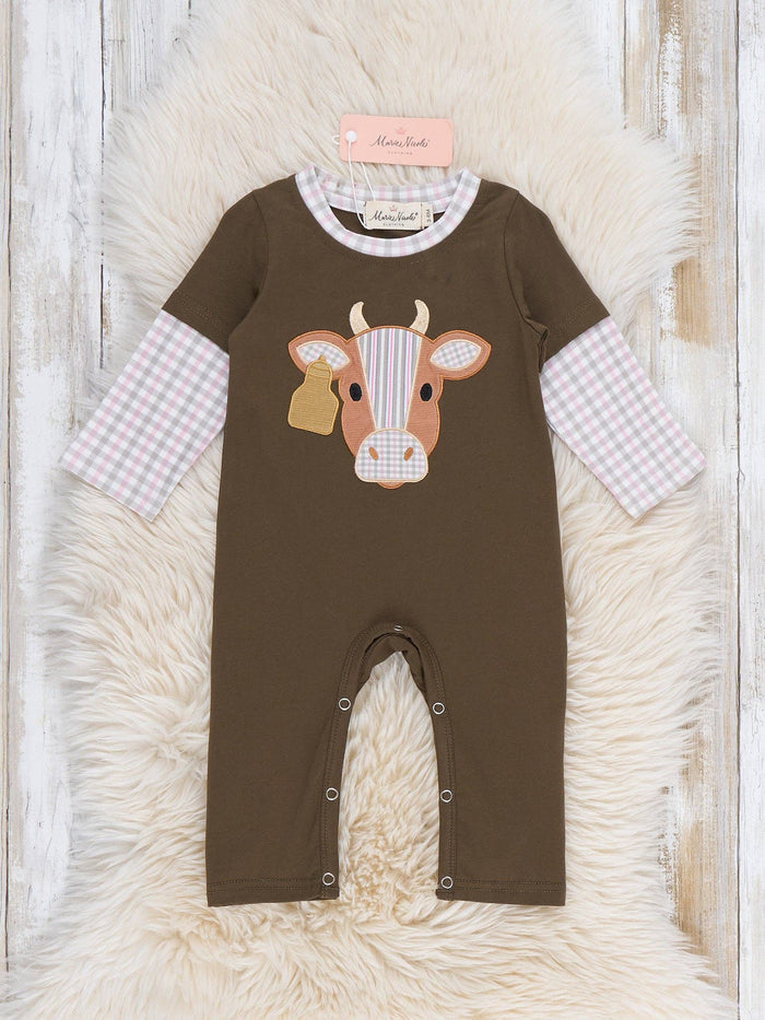 Cattle Ranch Layered Sleeve Romper