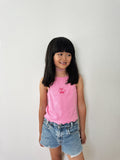 Cherry Bow Girl Cami Pink - Sun Peony Coconut