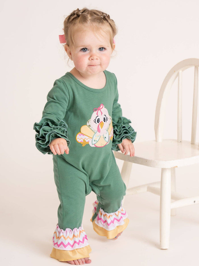 Chevron Turkey Romper