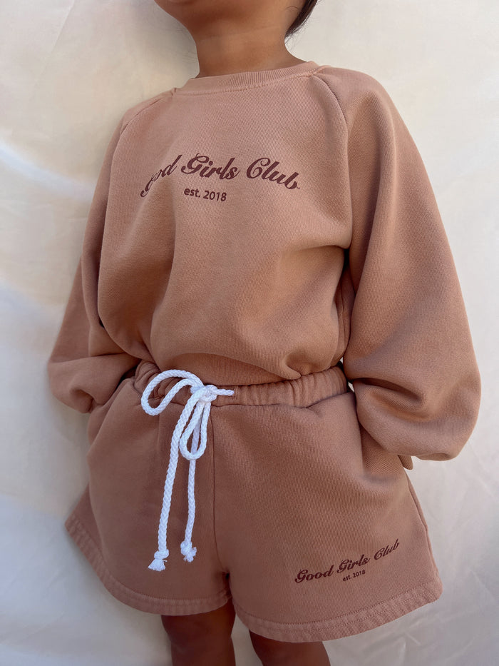 Cinnamon Good Boys Club Short - Sun Peony Coconut