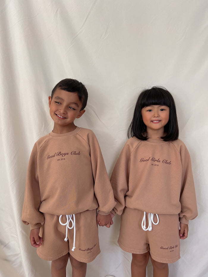 Cinnamon Good Boys Club Short - Sun Peony Coconut