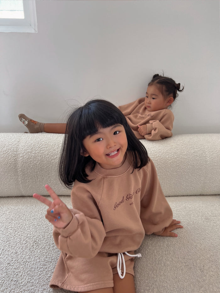 Cinnamon Good Girls Sweatshirt - Sun Peony Coconut