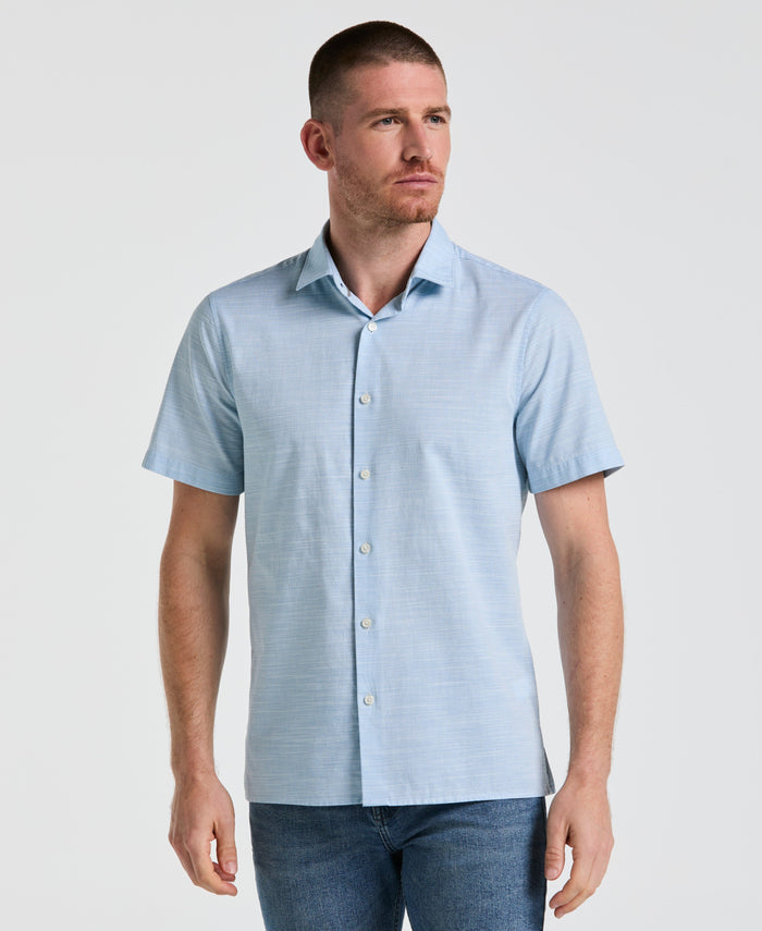 Cotton Dobby Shirt (Bluejay)