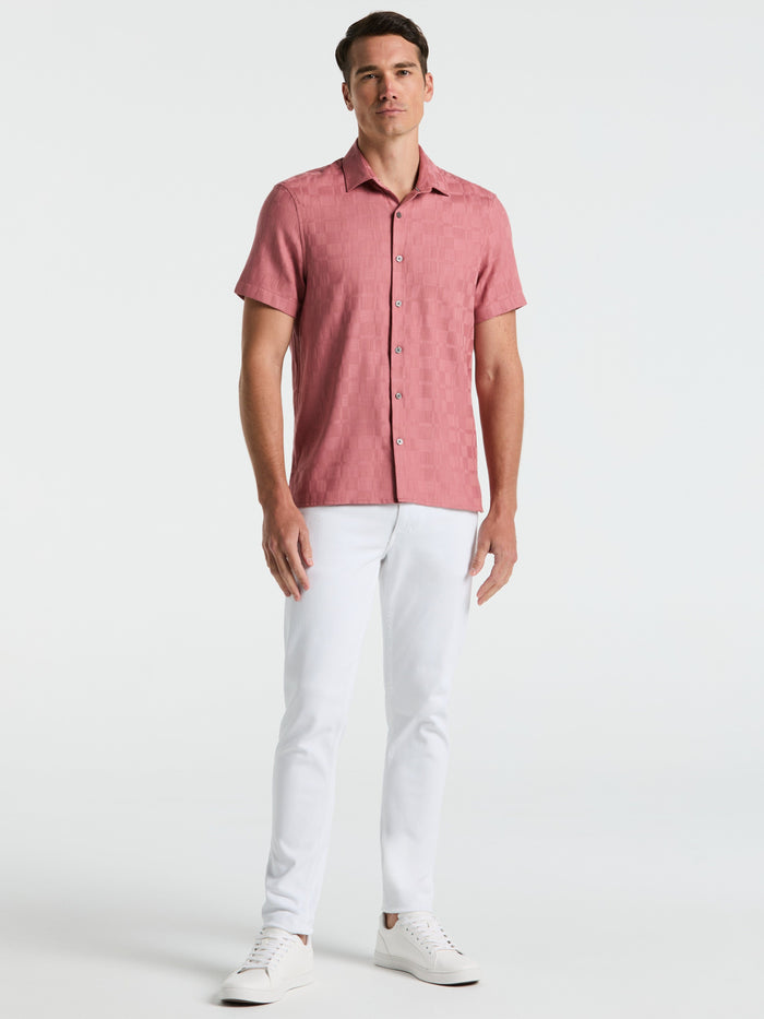 Cotton Plaid Shirt (Withered Rose)