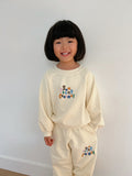Cream Mini Sweatshirt - Sun Peony Coconut