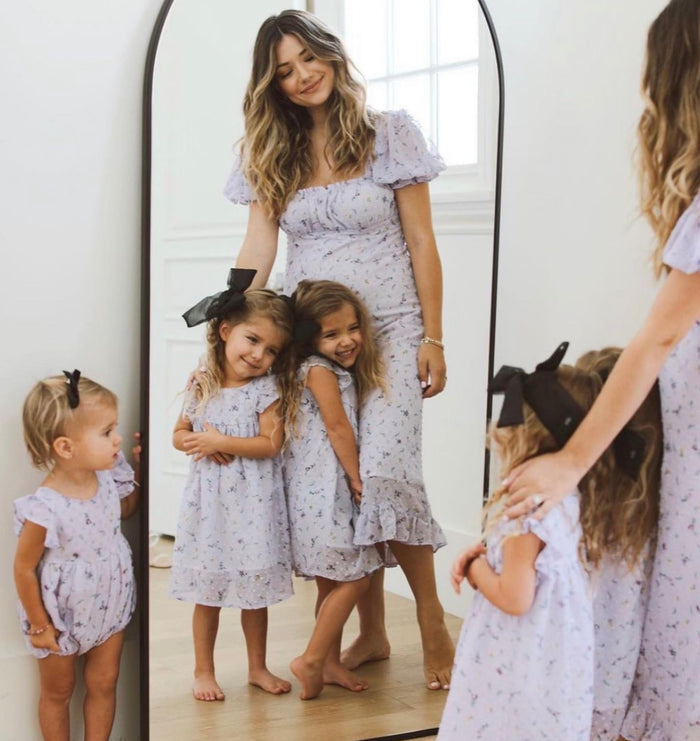Daisy Girl Floral Dress Lilac - Sun Peony Coconut