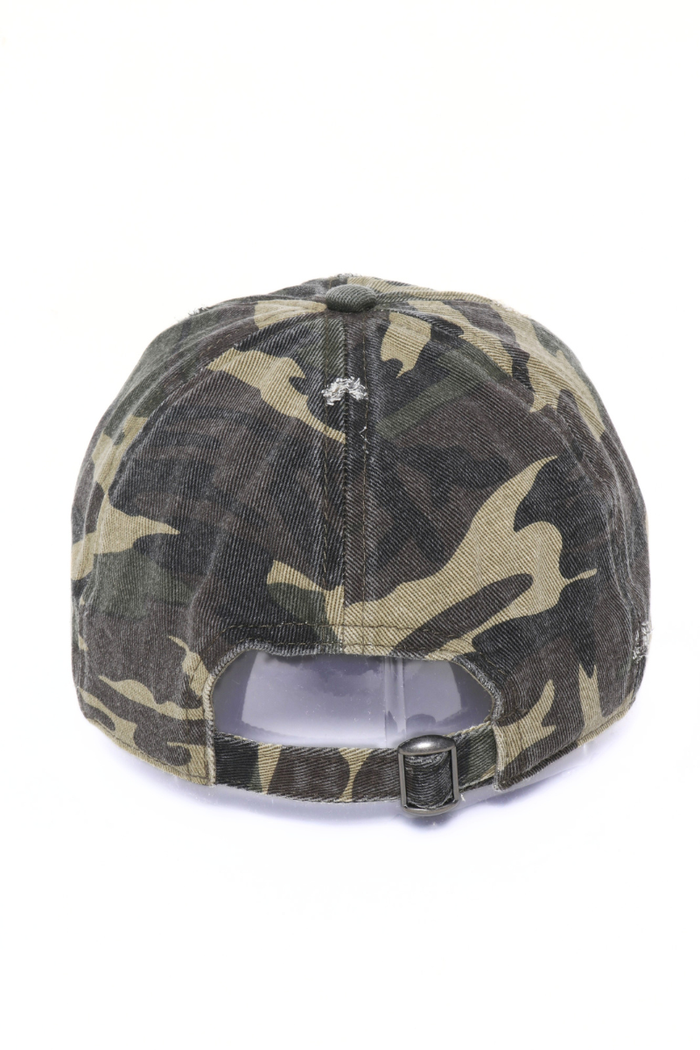 Dog Mom Camo Baseball Cap