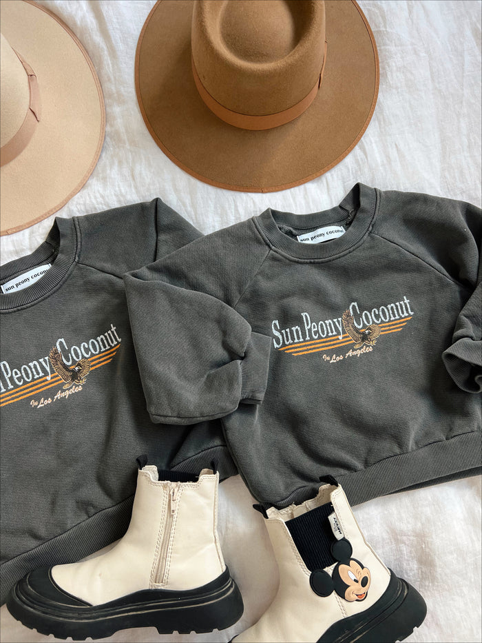 Eagle Los Angeles Kids Sweatshirt - Sun Peony Coconut