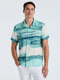 EcoVero™ Wave Print Shirt (Wasabi)