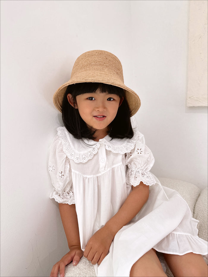 Ella Summer Girl Dress - Sun Peony Coconut
