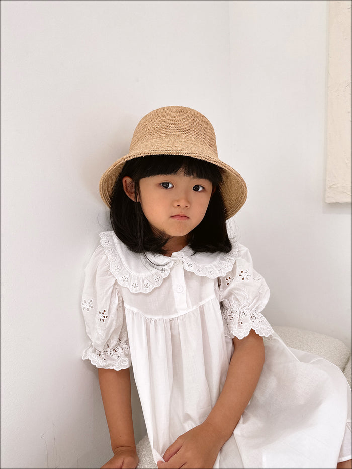 Ella Summer Girl Dress - Sun Peony Coconut