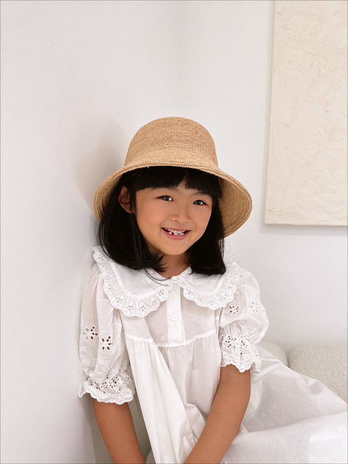Ella Summer Girl Dress - Sun Peony Coconut