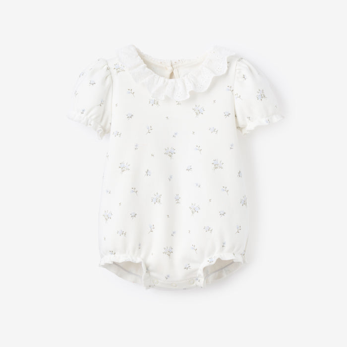 English Rose Double Knit Eyelet Lace Collar Bubble