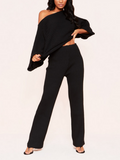 Everleigh Grey Ribbed Knit Co-Ord Set