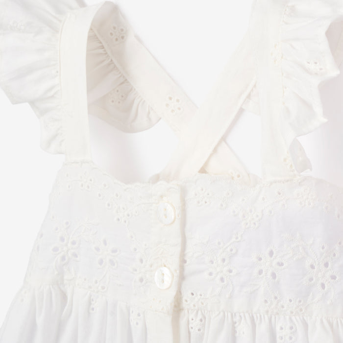 Eyelet Lace Ruffle Dress