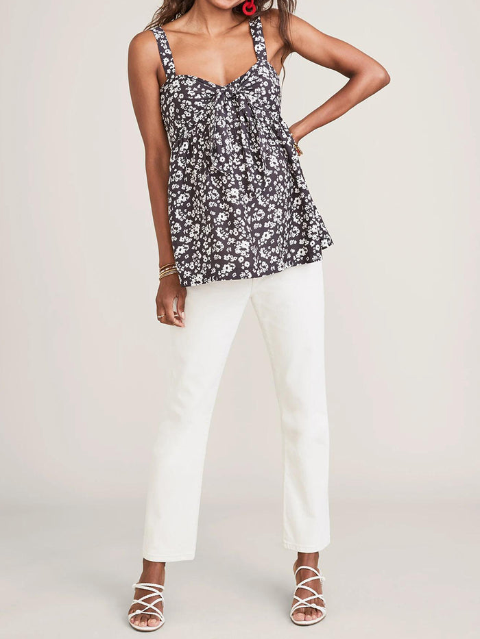 Fashion Strapless Floral Print Maternity Top