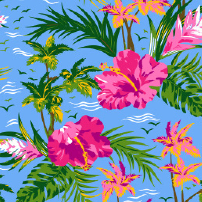 #566 "Hibiscus Tropical" print