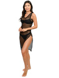 Fitted fishnet dress